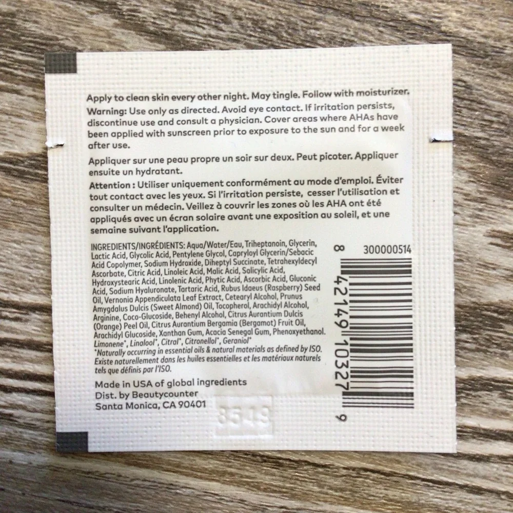 BeautyCounter Samples Counter+ and CounterMatch NIP
